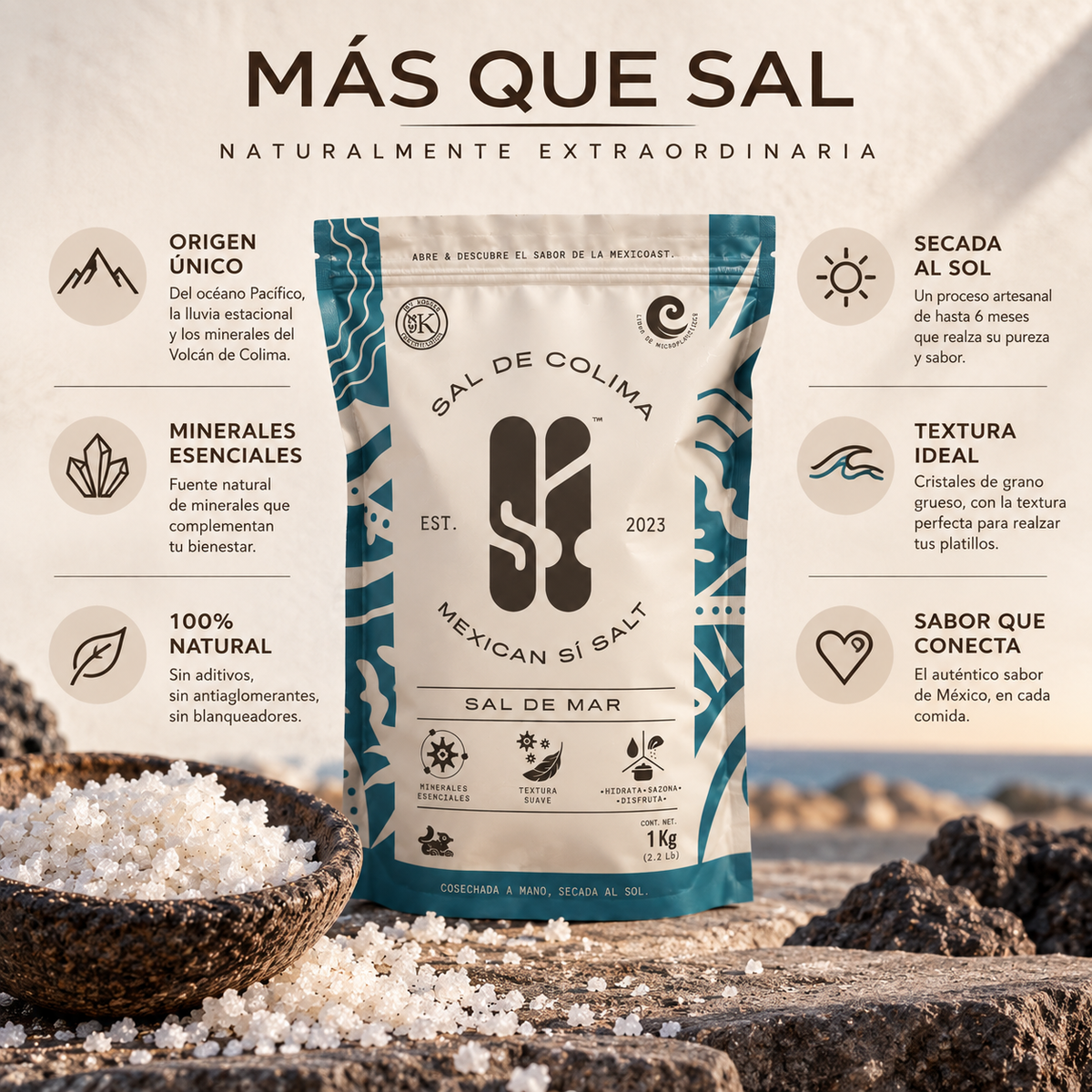 Sal de Mar Artesanal 1kg