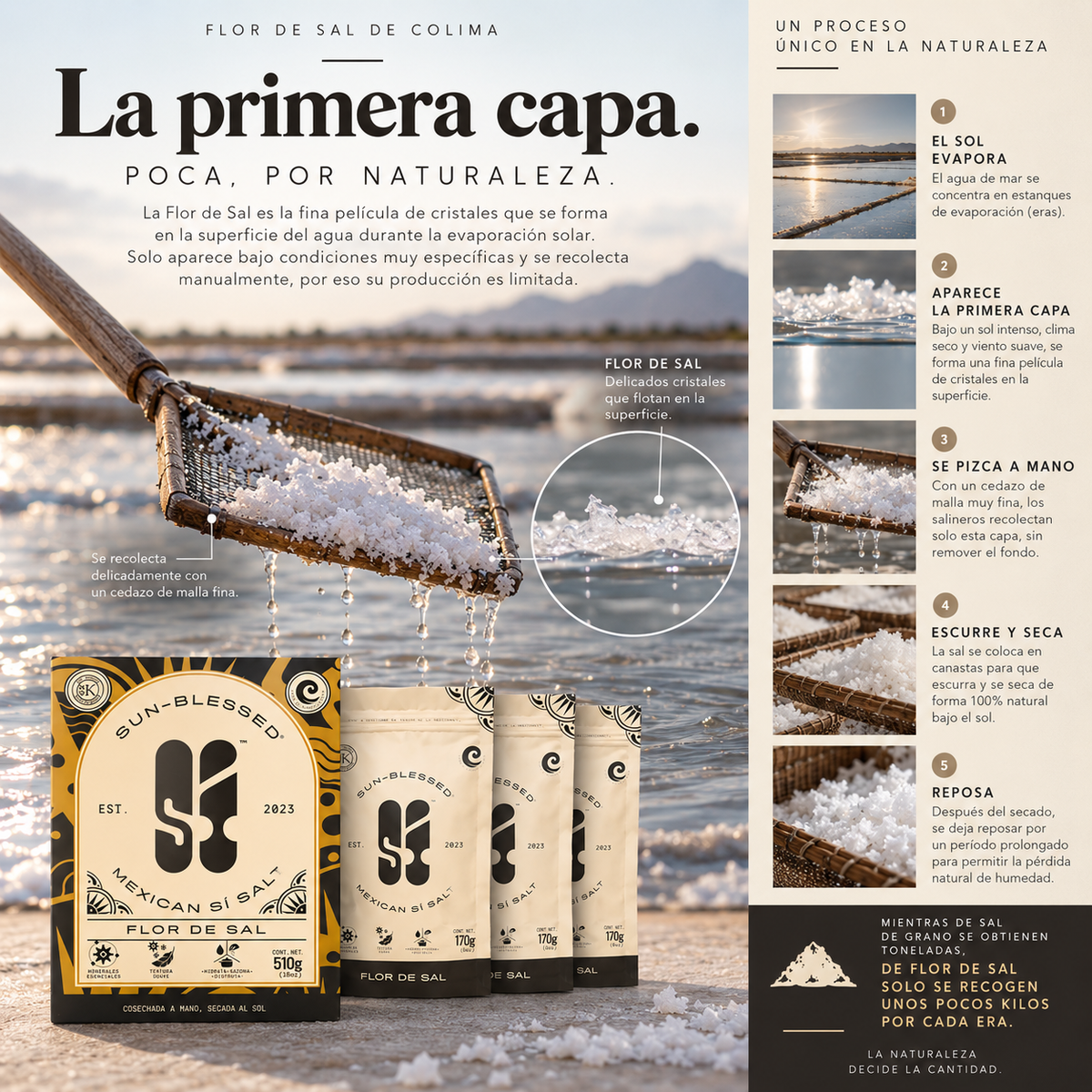 Flor de Sal de Colima 510g